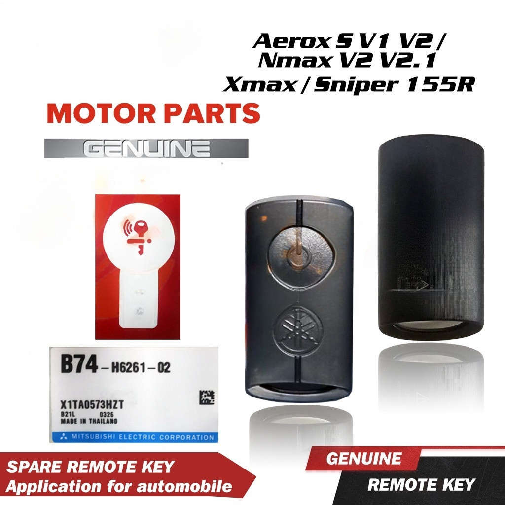 Original Yamaha Remote Key For Aerox Nmax Sniper155 Xmax Xmax300 Nvx ...