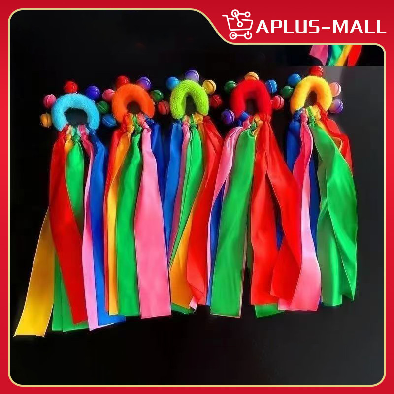 Children's Wrist Ribbon Cheering Wrist Ribbon With Five Bells Dance ...