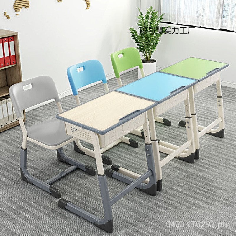 Adjustable School Chair Double Tutoring Class Training Class Set Single ...