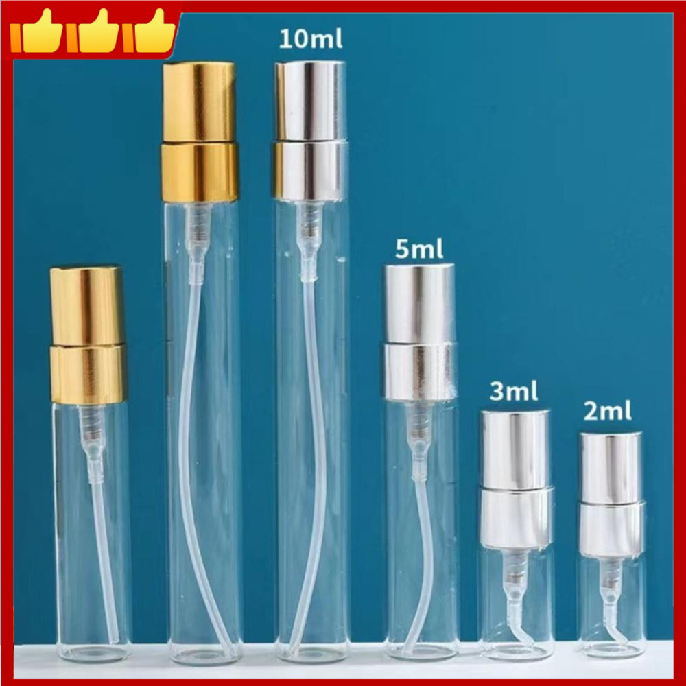 2ml 3ml 5ml 10ml Portable Travel Glass Refillable Spray Bottle Parfume ...