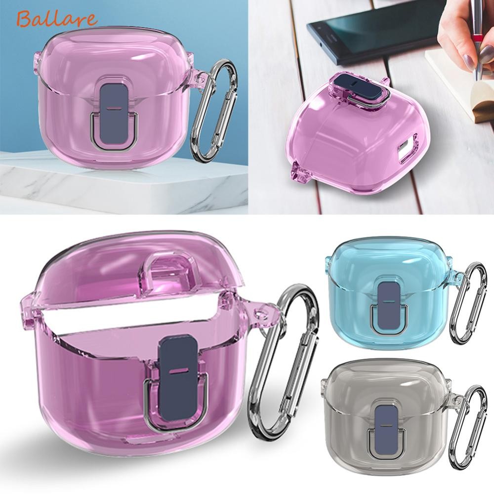 Generic Case For JBL Tune Flex 2 / JBL Tune Flex Earbuds, Shockproof Magnetic Headphone Cover, Rugged Bumper Case With Carabiner & Cleaning Kit & Removal Tool, Purple | Best Price KSA | Riyadh, Jeddah