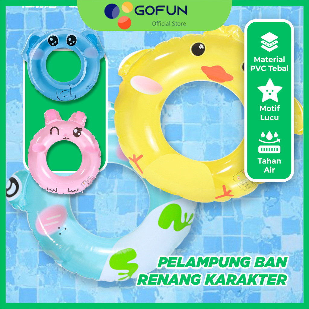 Animal Character Children's Swimming Tube Float Animal Ring Tube ...
