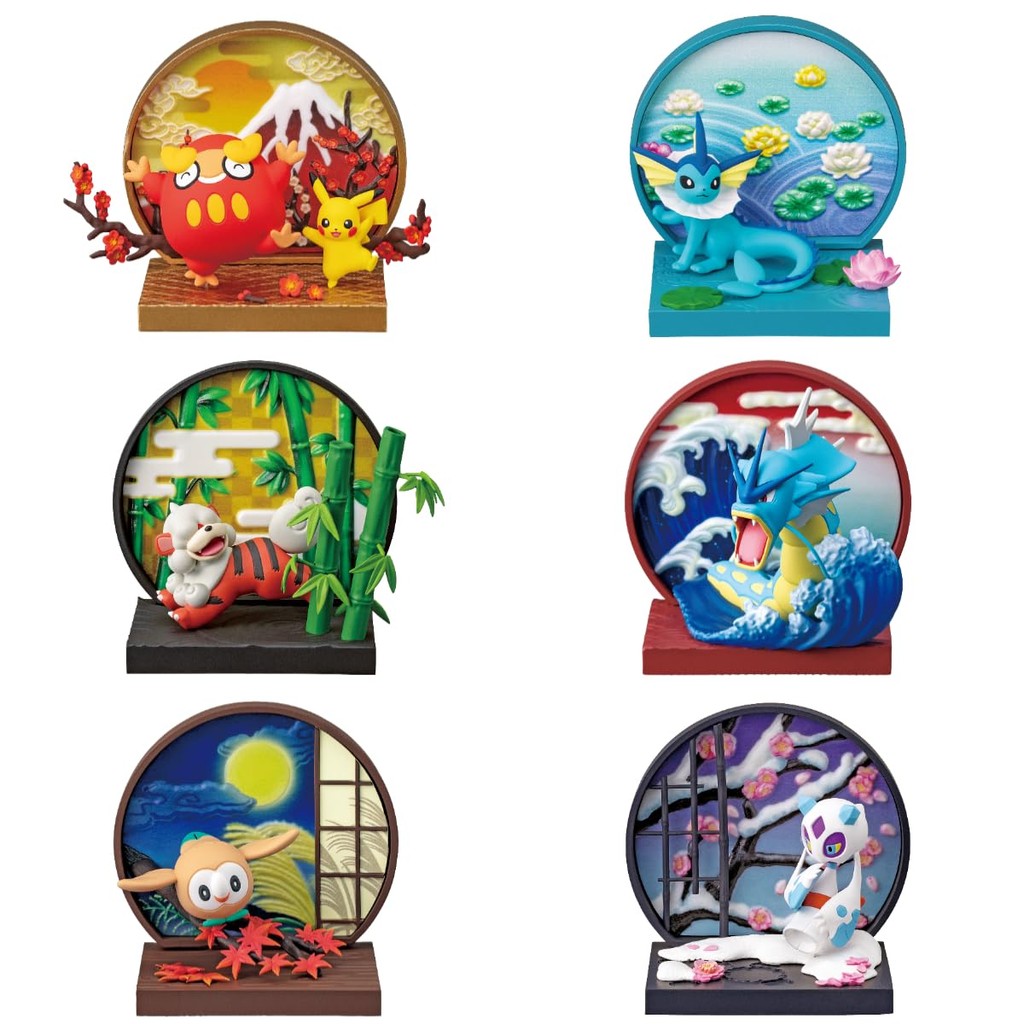 Re-ment Pokemon Japanese Window complete BOX 6 types | Shopee Philippines