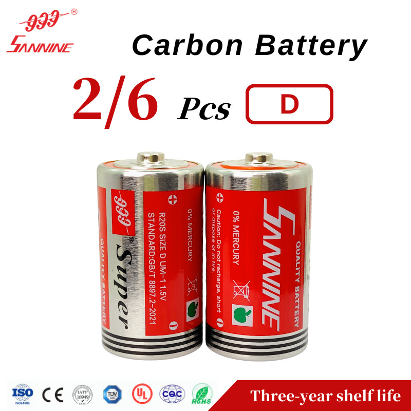 999 COD Carbon D Battery 330 Minutes Ultra-long Battery Life 1.5V ...