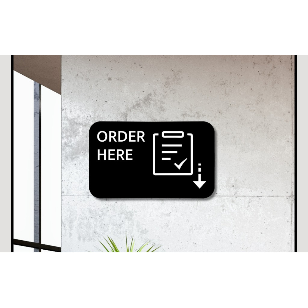 Acrylic Board Writing Order Here | Acrylic Sign Order Here ...