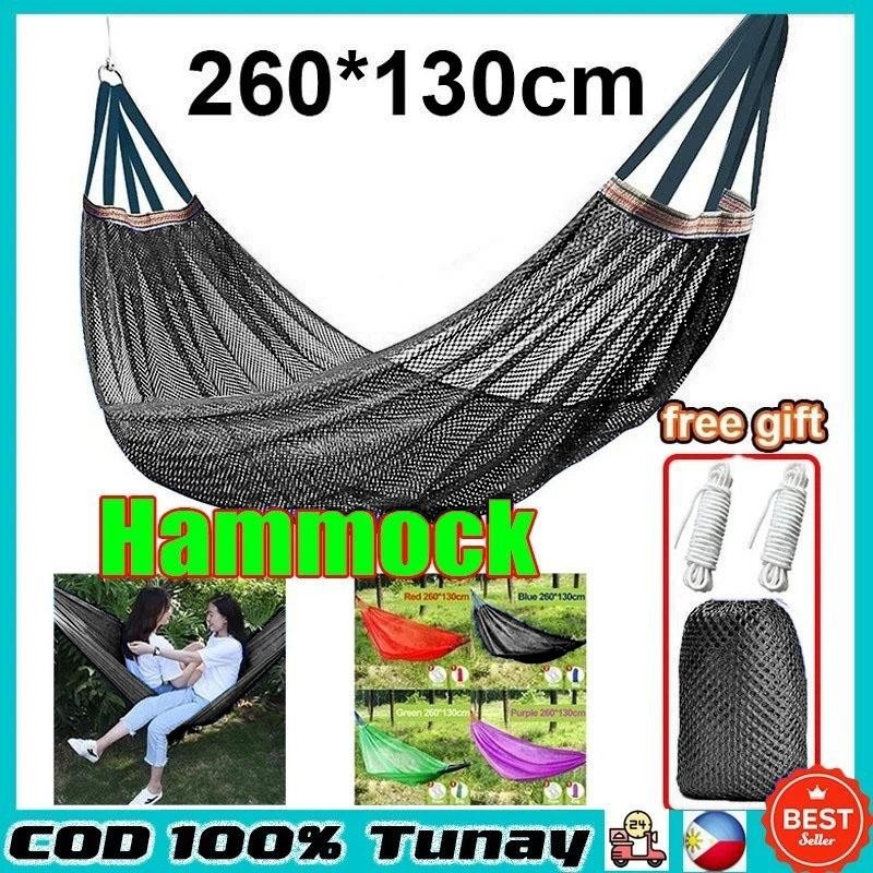 New Duyan Travel Hammock Ice Silk Hammock with Storage Bag for Camping ...