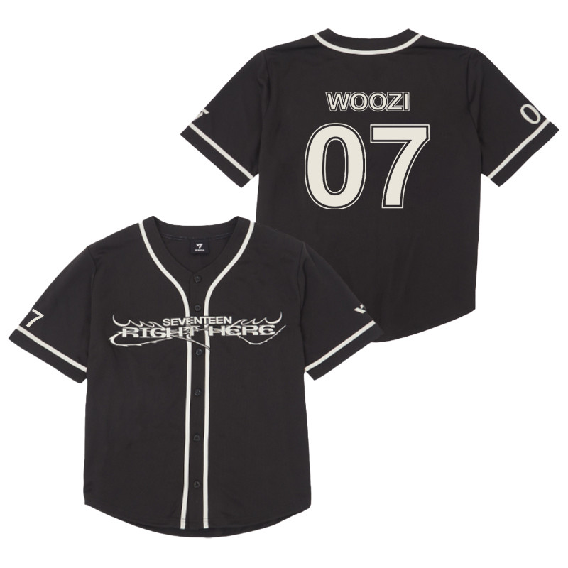 KPOP SEVENTEEN RIGHT HERE Uniform Jersey T-shirt Men's and Women's