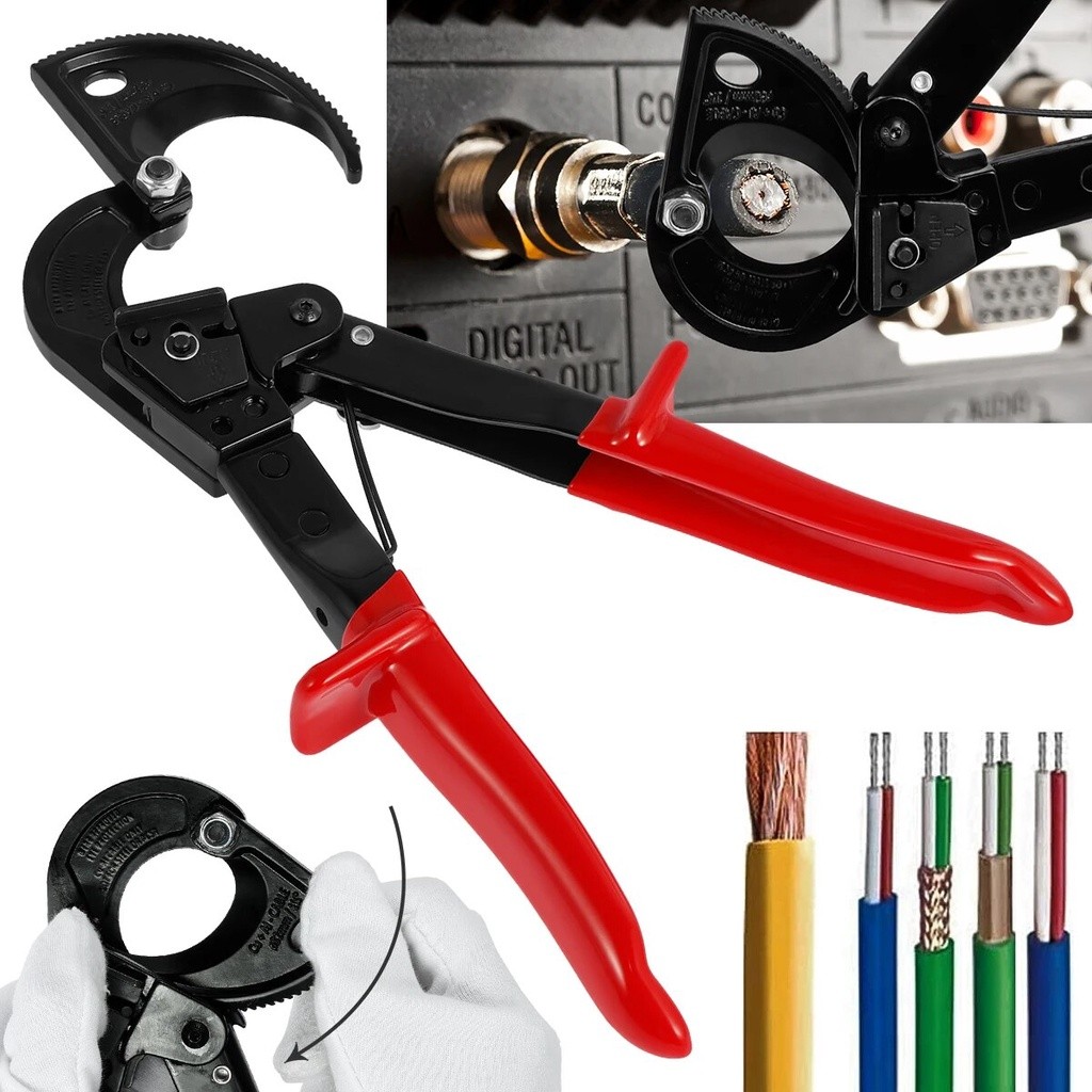Ratchet Cable Cutter Portable Ratcheting Wire Cutting Tool Cutting ...