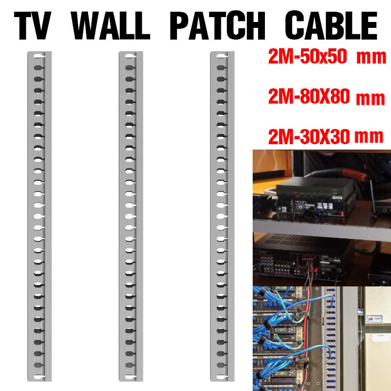 2M Cable Raceway Cable Concealer Open Slot Wiring Raceway Duct with ...