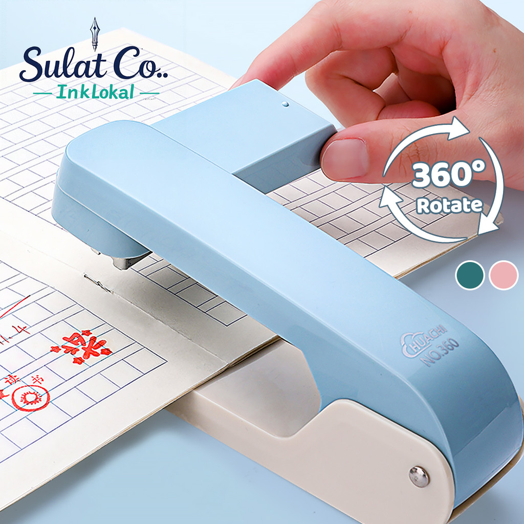 【Sulat Co..】360 Swivel Stapler Rotation Heavy Duty Staples Jam-free 20 sheet Capacity 24-6|26-6 | Shopee Philippines