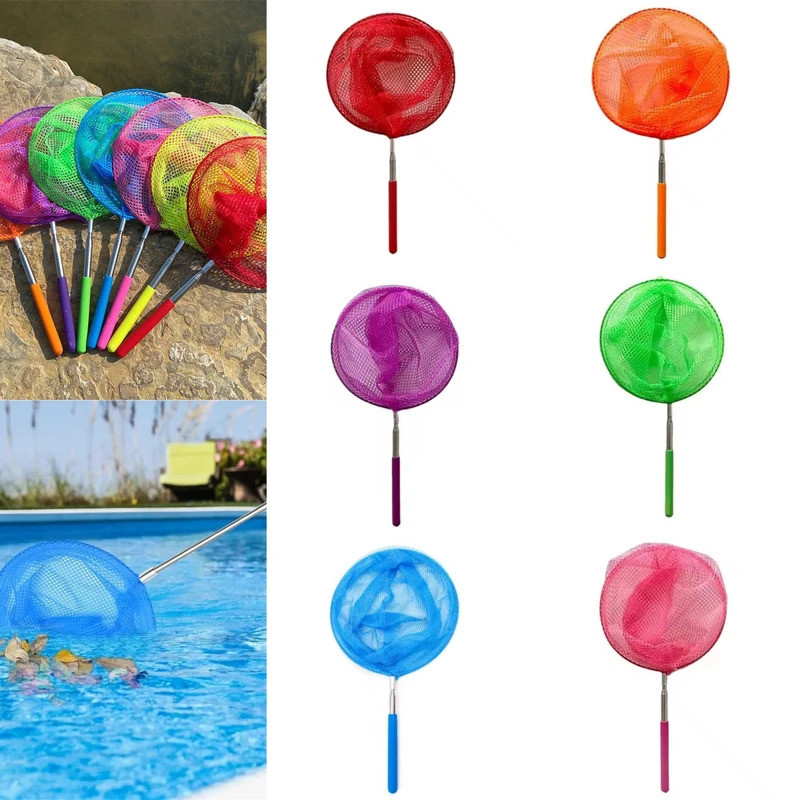 Telescopic Pool Net Trash Cleaning Metal Long Pole And Durable Net For ...