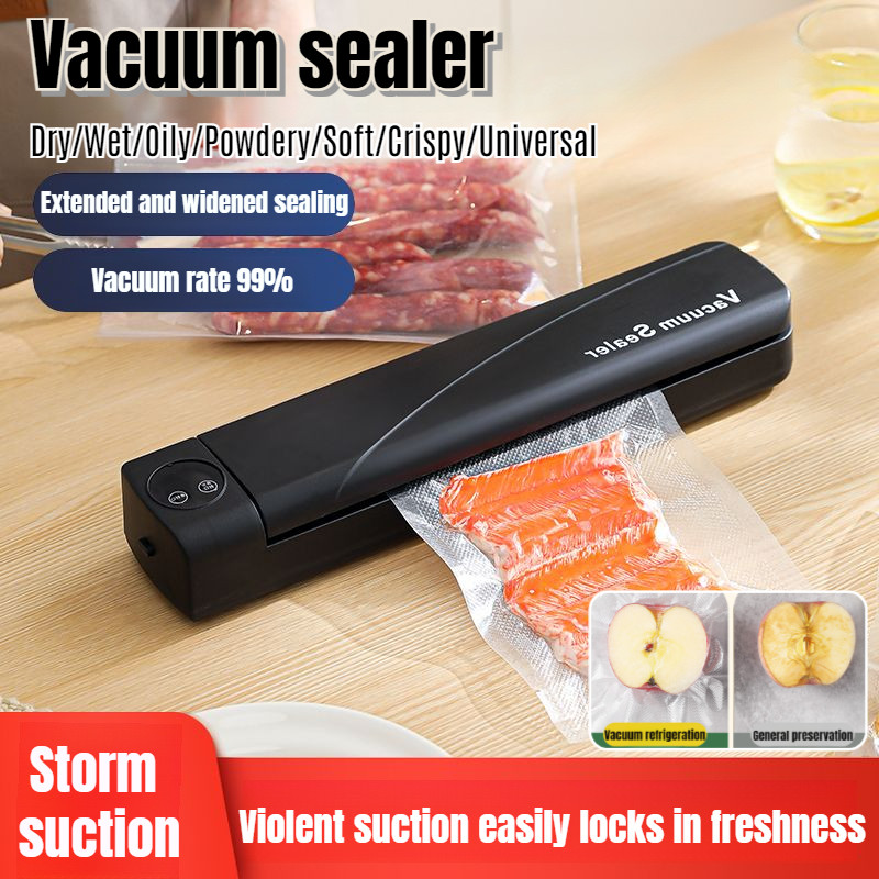 Household mini small food automatic sealing freshness vacuum packaging ...