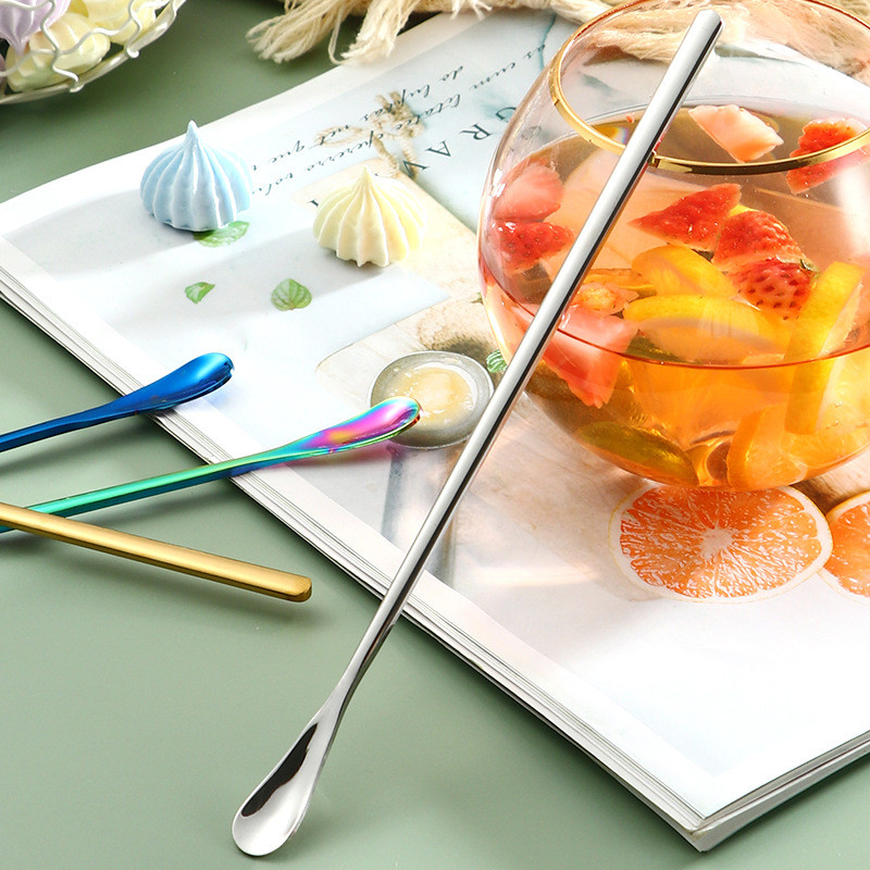 Ins 304 Long Handle Stirring Rod Coffee Spoon Creative Ice Spoon ...