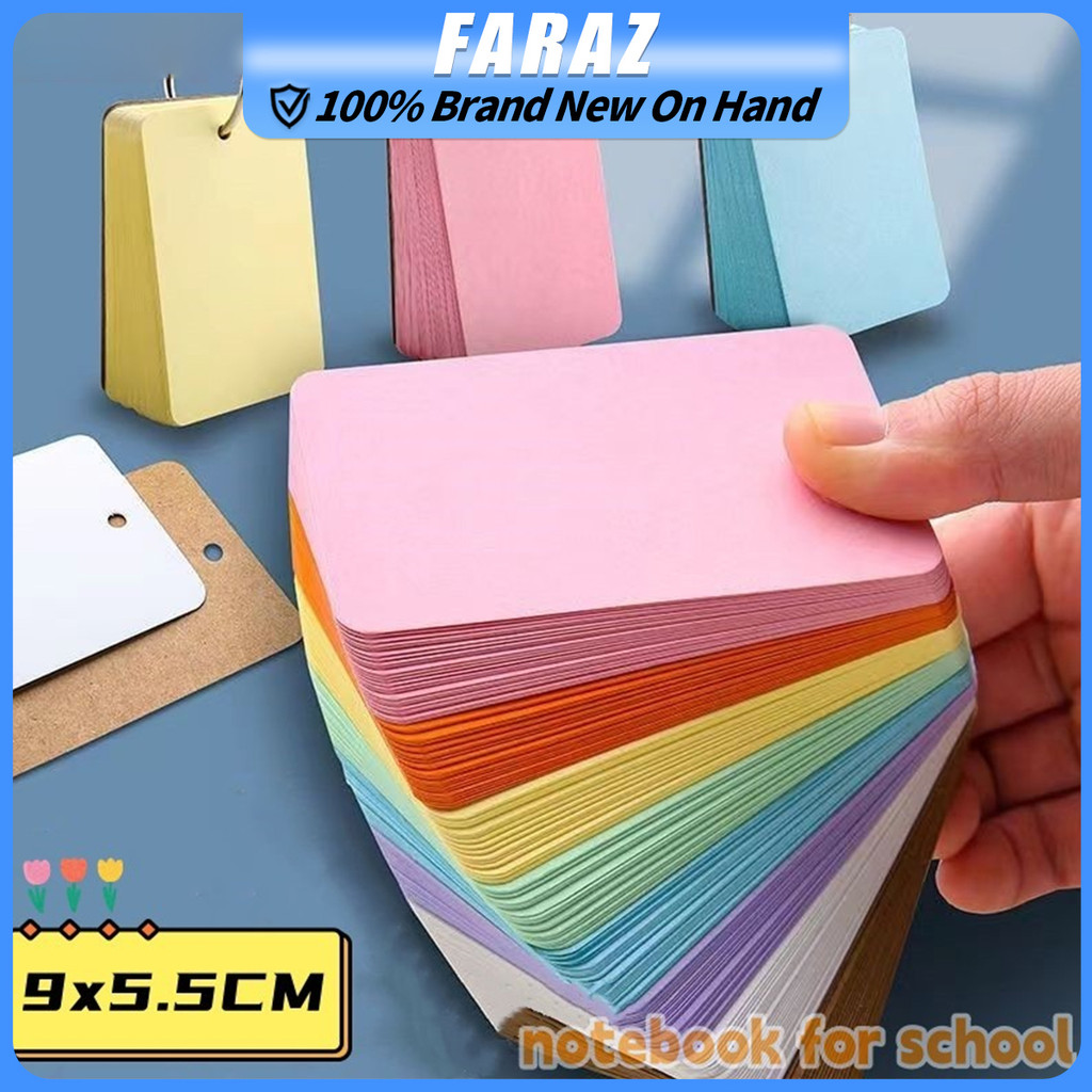 Portable Notebook With Ring 50 Pages Kraft Paper Loose-leaf Card Study ...