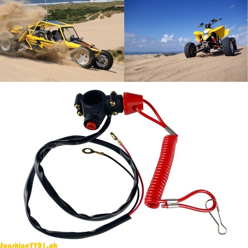 SUN Engine Emergency Kill Stop Switch Push Button for Motorcycle with ...