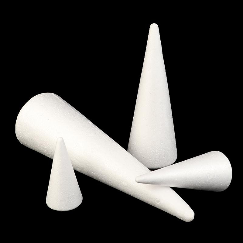DSPH Polystyrene Cone Flat Foam Cone For Handmade Craft DIY Accessory ...