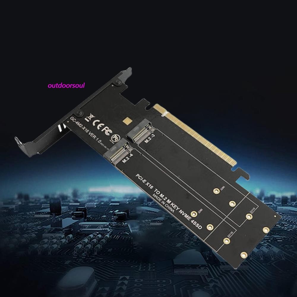 M.2 NVME PCIE 3.0 X16 SSD Riser Card with Heatsink Expansion Card ...
