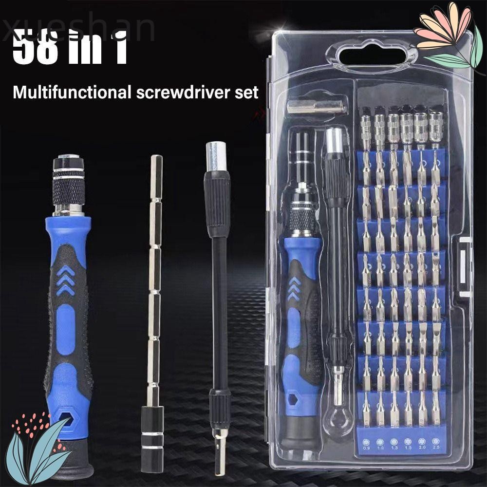 XUESHAN Screwdriver Kit, 58 in 1 Hand Maintenance Tools Screw Driver ...