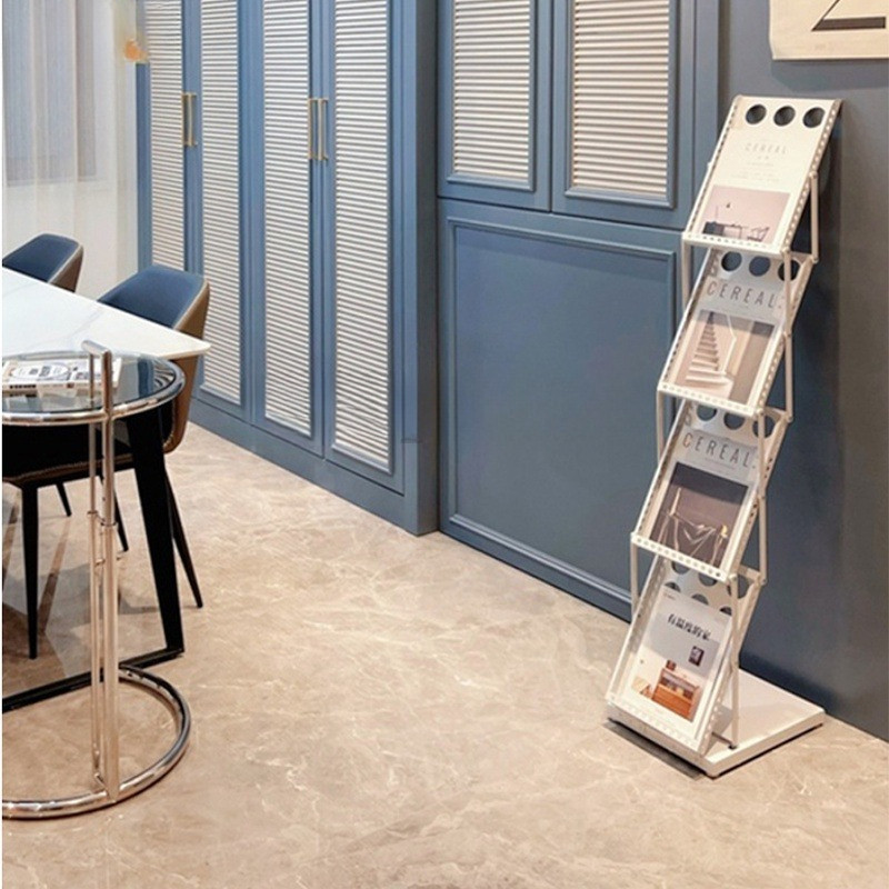 【Quick Shipping】A4 Foldable Magazine Brochure Stand Rack/Hotel lobby ...
