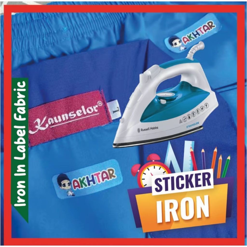 Iron-on label sticker，Clothing name sticker，Iron-on patch ， School ...