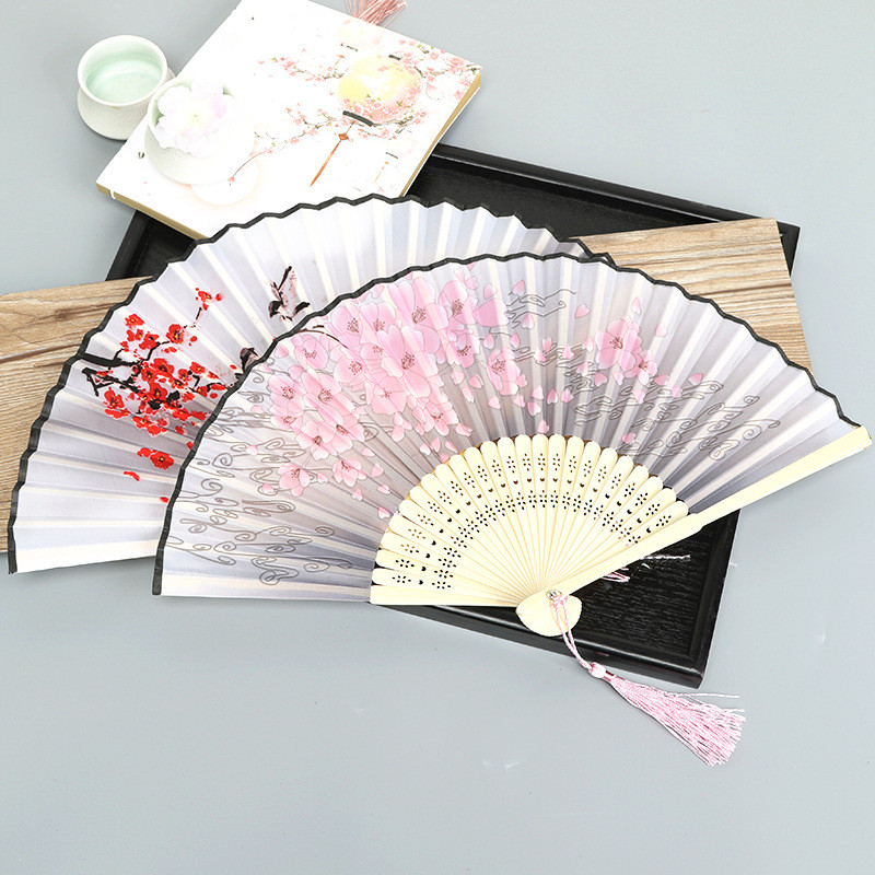 Archaic Folding Fan Craft Gift Fan Dance Fan Portable Spun Silk Fan ...