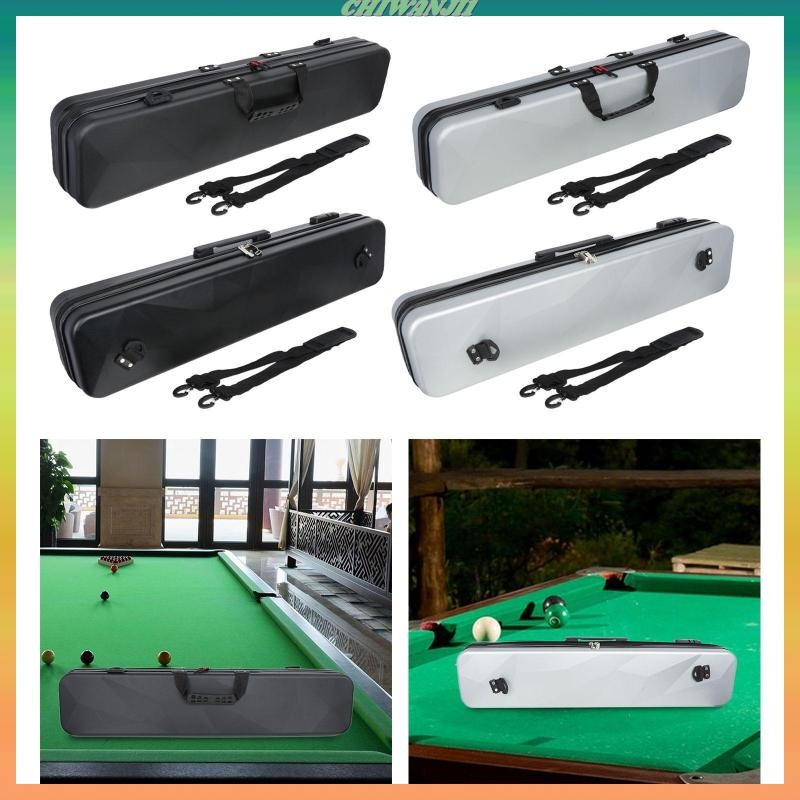 [Chiwanji1] Billiards Pool Cue Cases Carrying Box 1/2 Split Club Bag ...