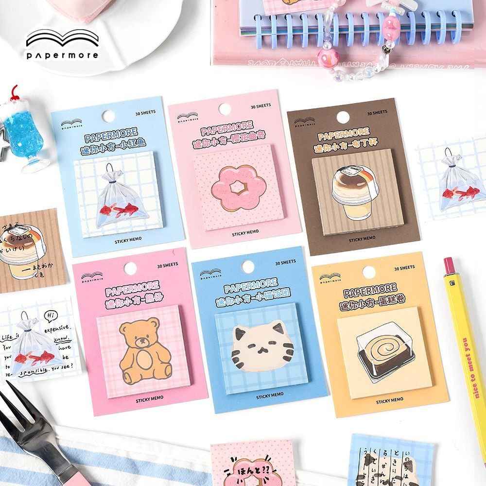 Cdaily|30 Sheets Korean Cute Post-it Notes Mini Small Post-it Notes ...