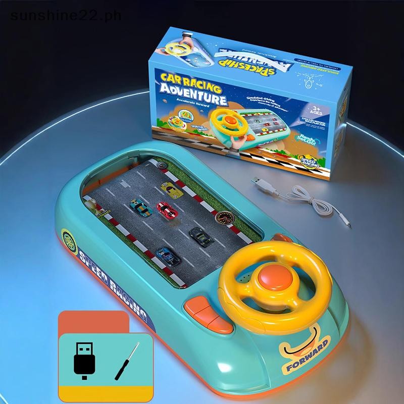SUNSHINE22 Racing Car Steering Wheel Toy, Racing Adventure Car Steering ...