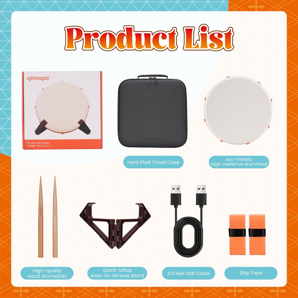 Pro Taiko Drum Controller TDC10 – Rythmagica TDC10 (25cm), arcade