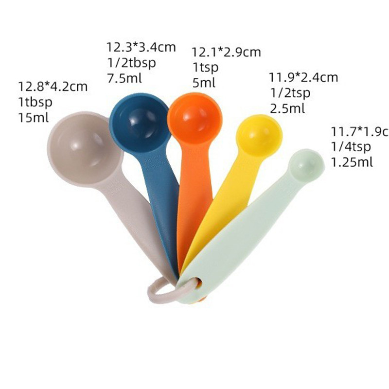 GMARTY Colorful Measuring Cup Measuring Spoon 5-piece Set With ...
