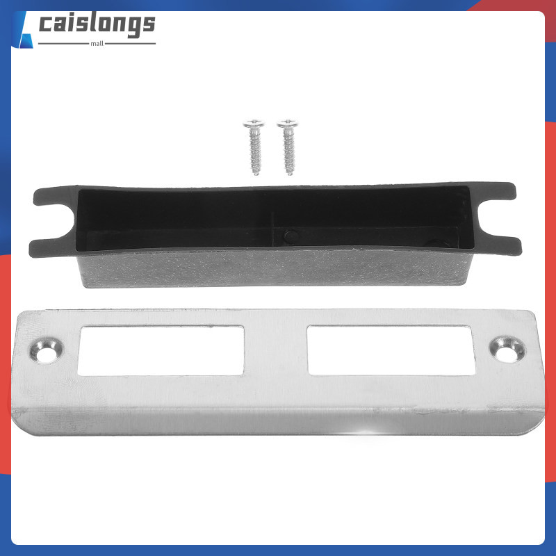 Door Knob Plate Guide Sheet Kick Plates Stainless Steel Repair Kit Lock ...