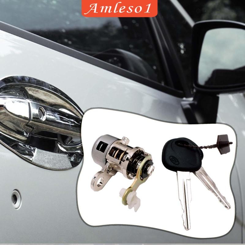 Amleso Door Lock Cylinder With Keys Weatherproof Cars Front Left