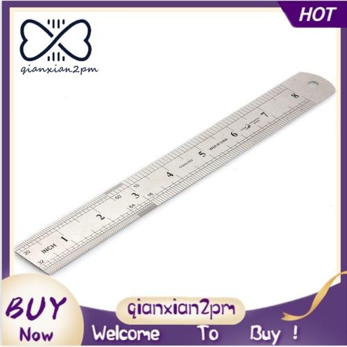 Vintage Stainless Steel Ruler Rule Scale Machinist Tools 20CM | Shopee ...