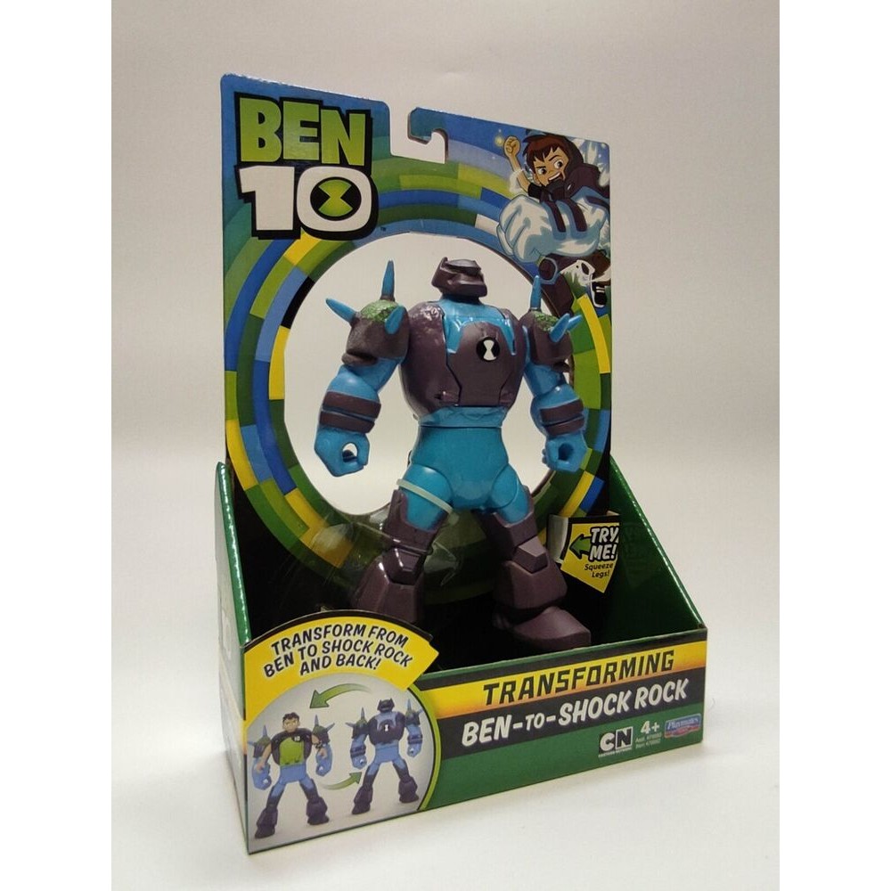 Ben 10 Cartoon Network Transforming Ben To Shock Rock Figure | Shopee ...