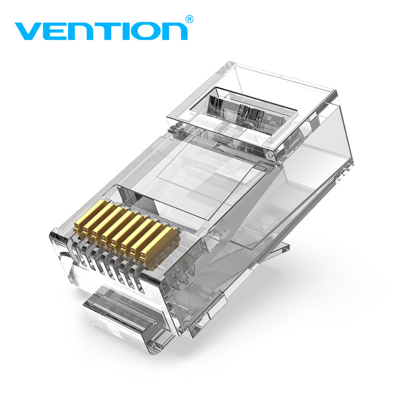 Vention Connector RJ45 Cat6A UTP Modular Plug Transparent - IDG ...