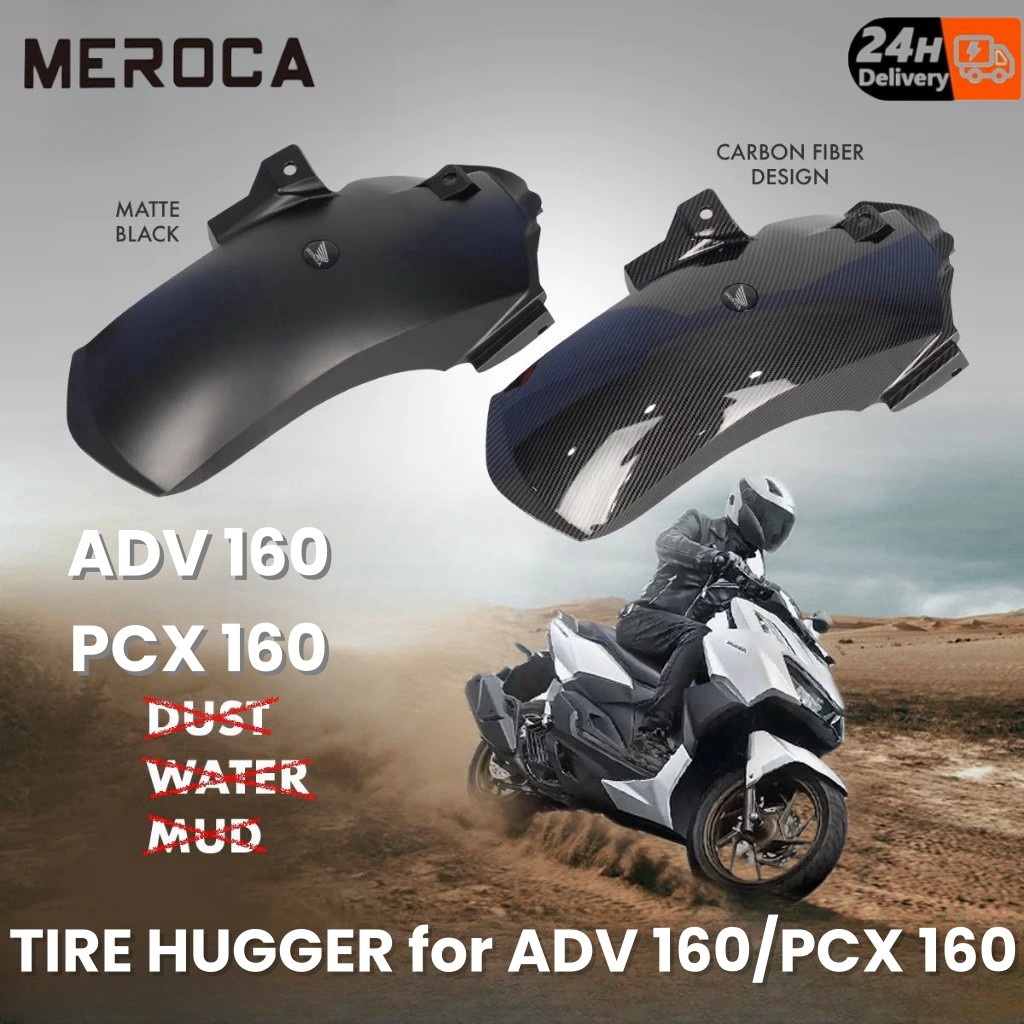 ADV 160/PCX 160 REAR TIRE HUGGER LONG REAR FENDER MUD GUARD Suitable ...