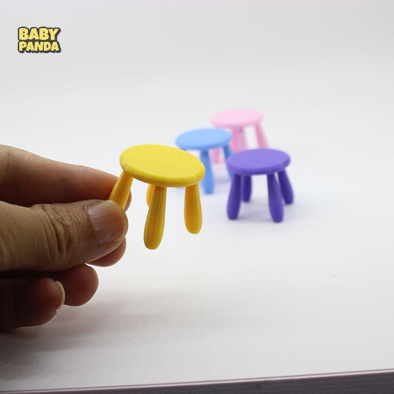 [Babypanda] 1PC Mini Chair Toy 1:12 Scale Dollhouse Stool Gift Doll ...