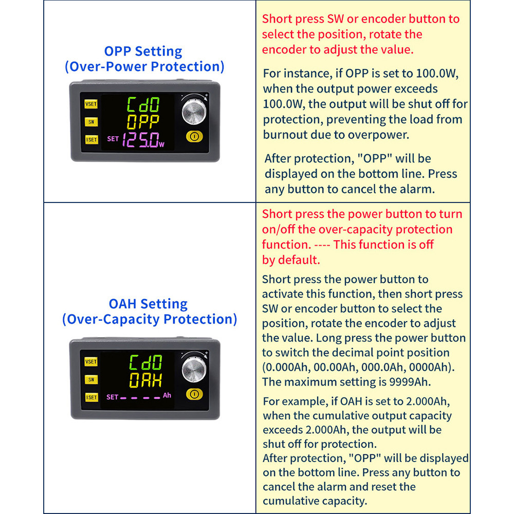 DC Buck Boost Converter 65V 9A 585W - Einstellbare Spannungsregelung