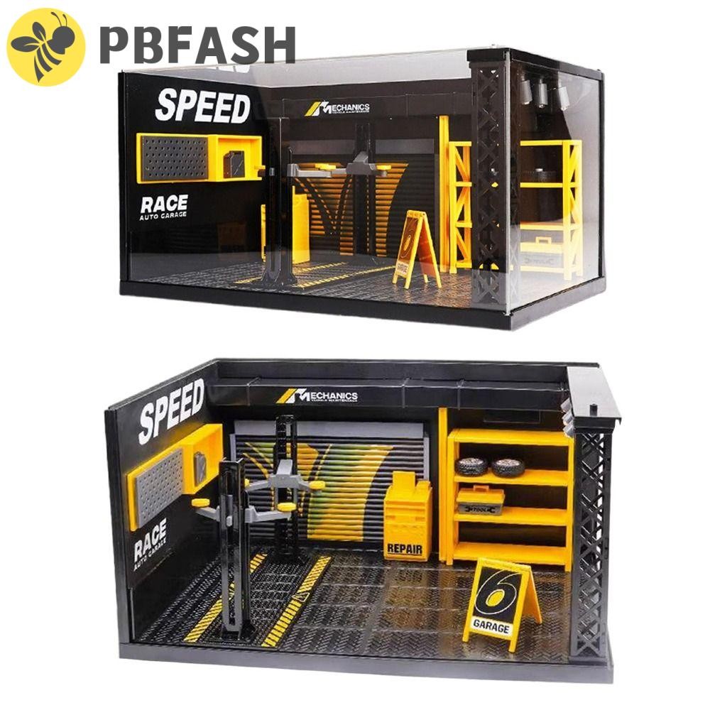 PBFASH Lighting Parking Lot, 1:24 1:32 Scale Diecast Alloy Car Garage ...