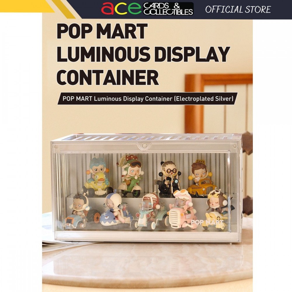 POP MART Luminous Display Container (Electroplated Silver) | Shopee ...