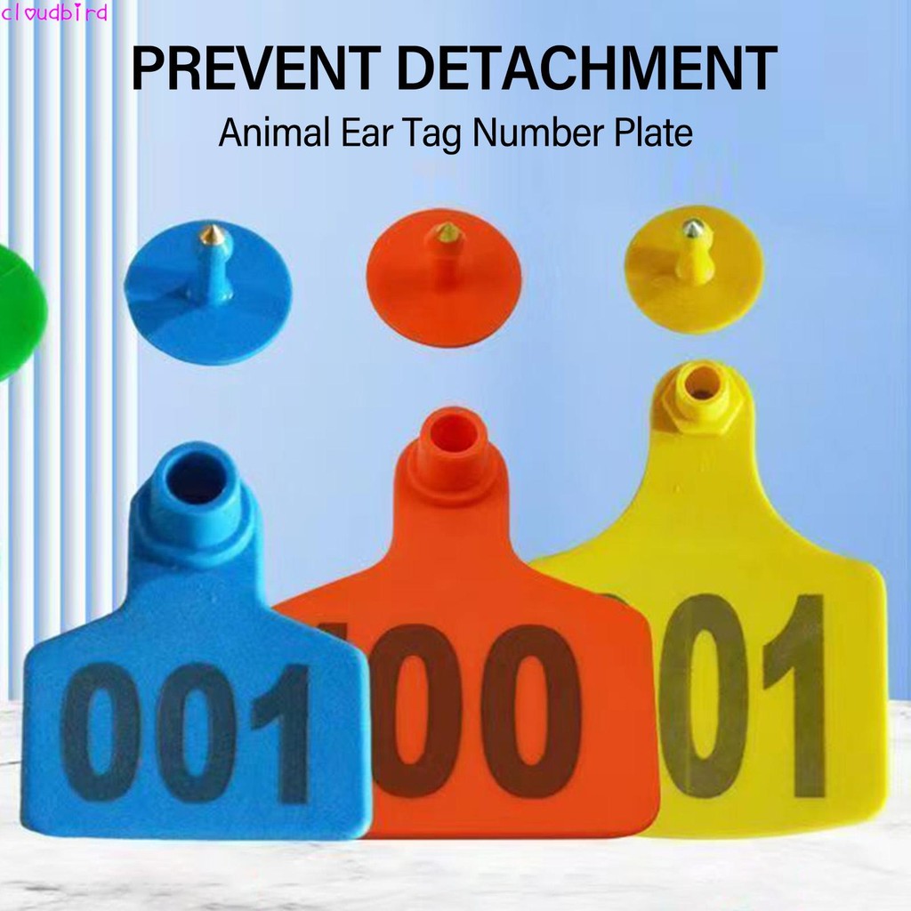 Plastic Livestock Cow Ear Tags Anti-peeling Animal Ear Tag Number ...