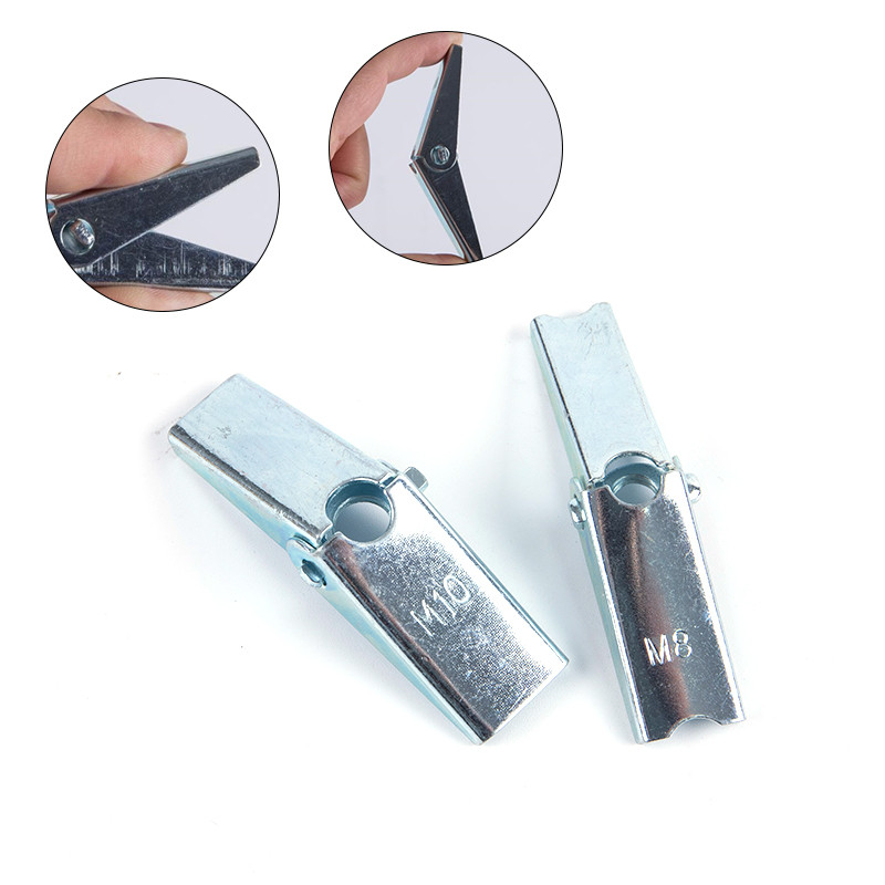 IGO 2-10pcs Metal Spring Toggle Anchor M4-M10 Plasterboard Wall Cavity ...