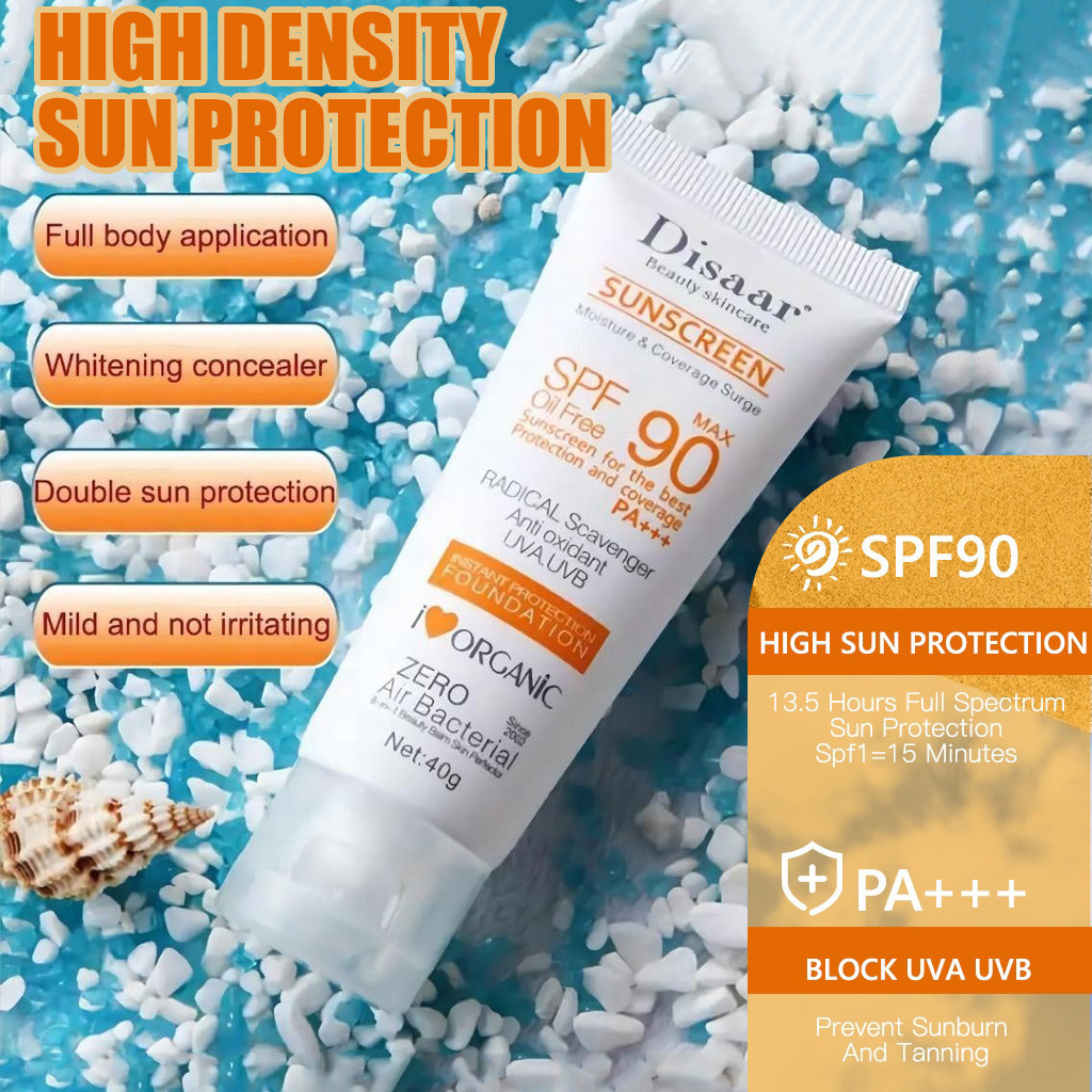 Disaar sunscreen Original SPF90 Waterproof whitening Refreshing Non ...