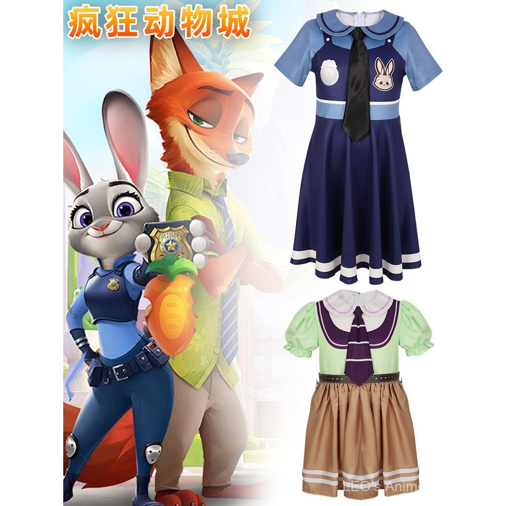 0425-DSN Disney movie characters Halloween Zootopia Cosplay Costume ...