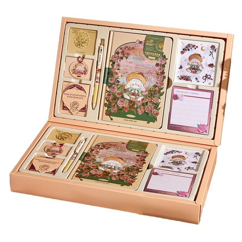 Exquisite Hand Account Gift Box Cute Girl Student Creative Journal Hand ...
