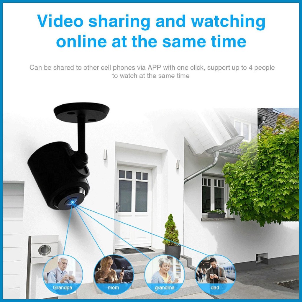 For C1 Security Camera Night Vision Safety Camera Wireless Smart ...