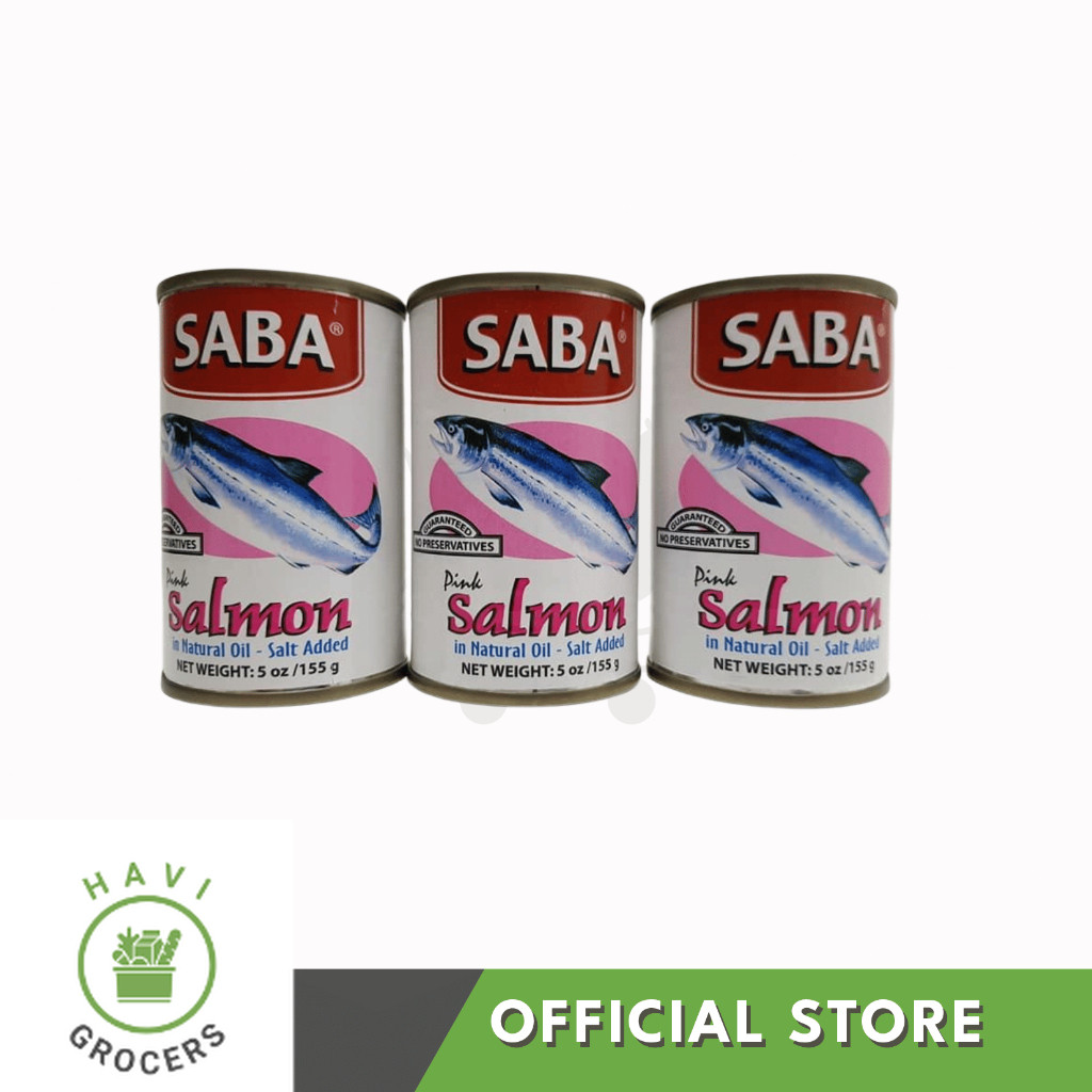 HAVI GROCERS SABA PINK SALMON 3PCS X 155G | Shopee Philippines