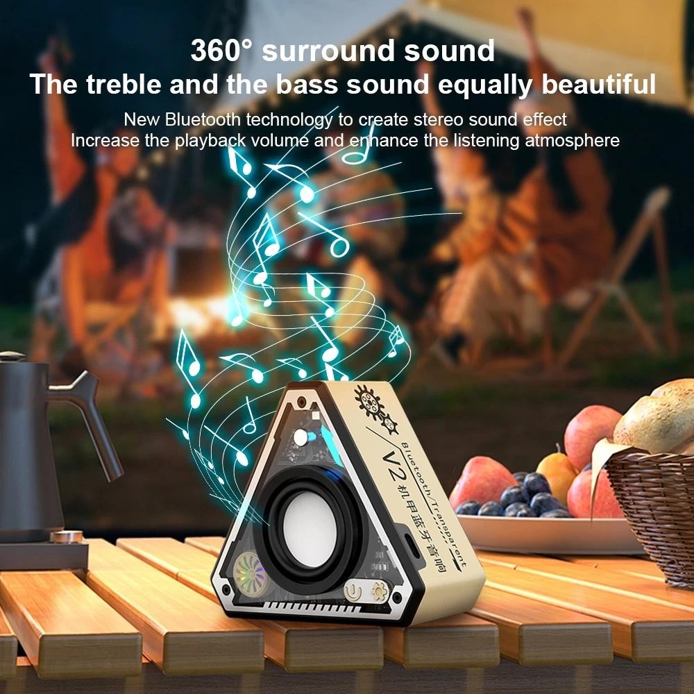 G200 RGB Wireless Bluetooth Mini Magnetic Speaker Portable Stereo Bass ...