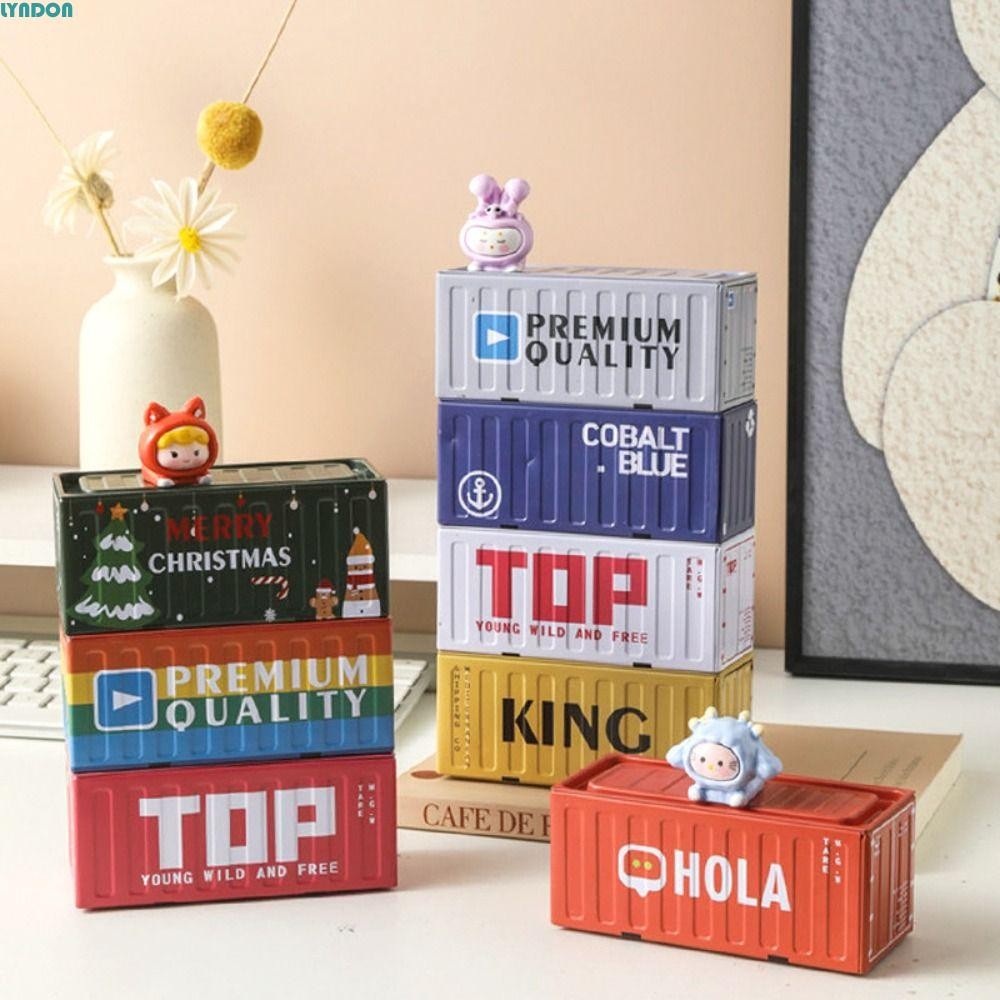 LYNDON Popmart Display Box, Retro Industrial Style Desktop Organizer ...