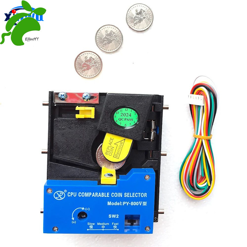 QYY PY800 Coin Acceptor Tokens Selector Upright Coin Dispenser ...